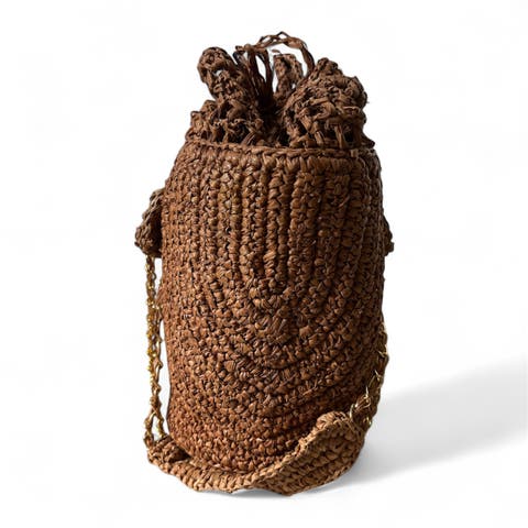 Buckety Raffia Bag