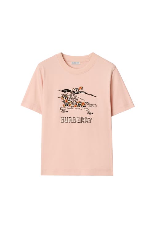 Burberry Equestrian Knight Design T-shirt In Pink