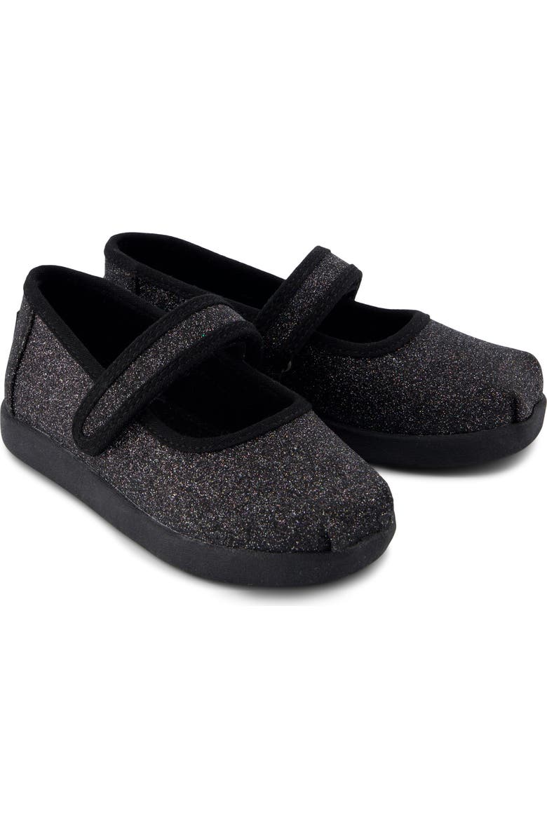 TOMS Kids' Nora Mary Jane Flat, Alternate, color, Black