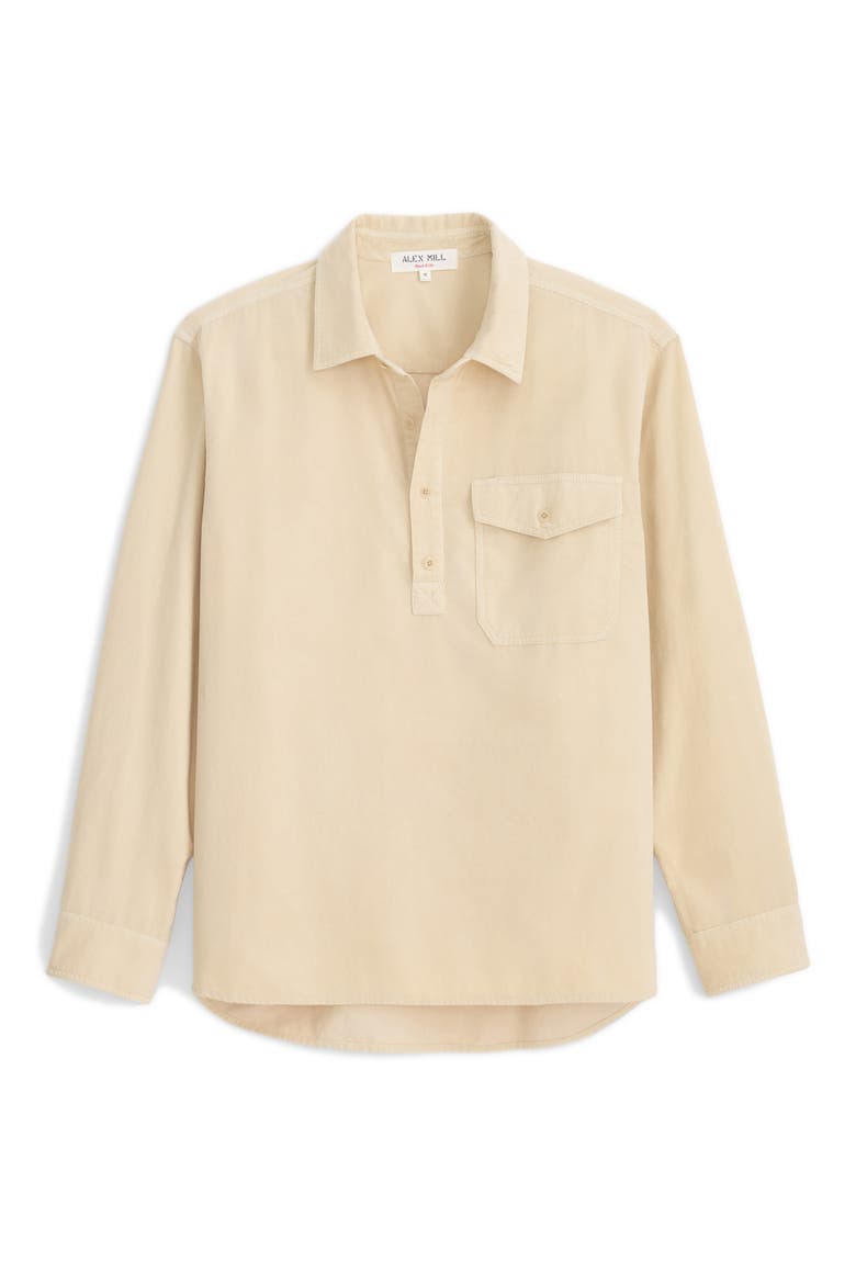 Carter Corduroy Popover Shirt, Alternate, color, LIGHT PUTTY