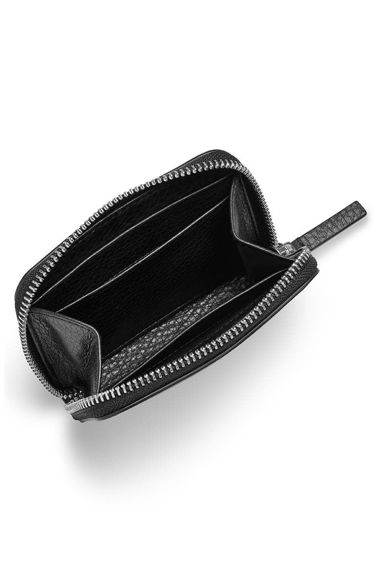 Small Zip Wallet, Alternate, color, BLACK