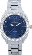 Peugeot Boyfriend Round Crystal Bracelet Watch- 40MM