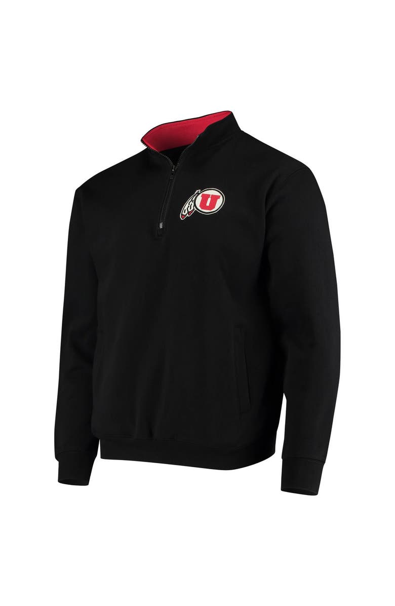 COLOSSEUM Men's Colosseum Black Utah Utes Tortugas Logo Quarter-Zip Jacket, Alternate, color, Black