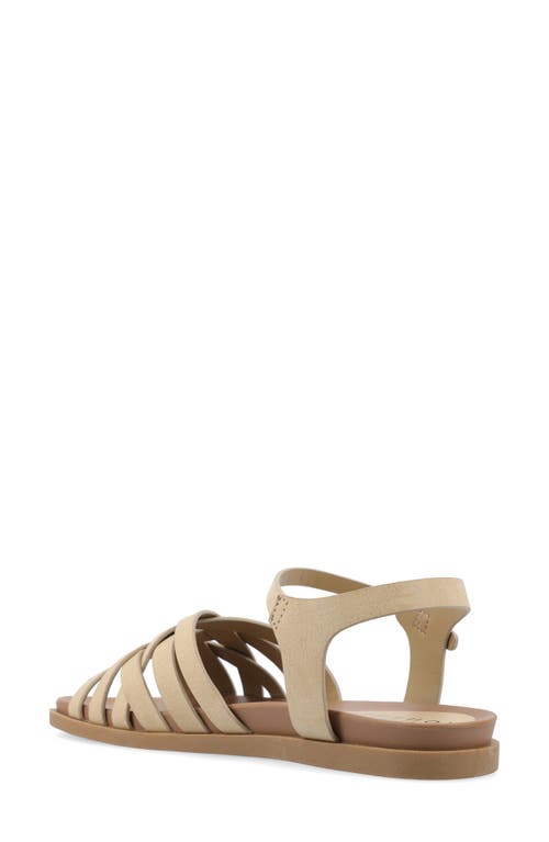 Journee Collection Kimmie Ankle Strap Sandal In Taupe