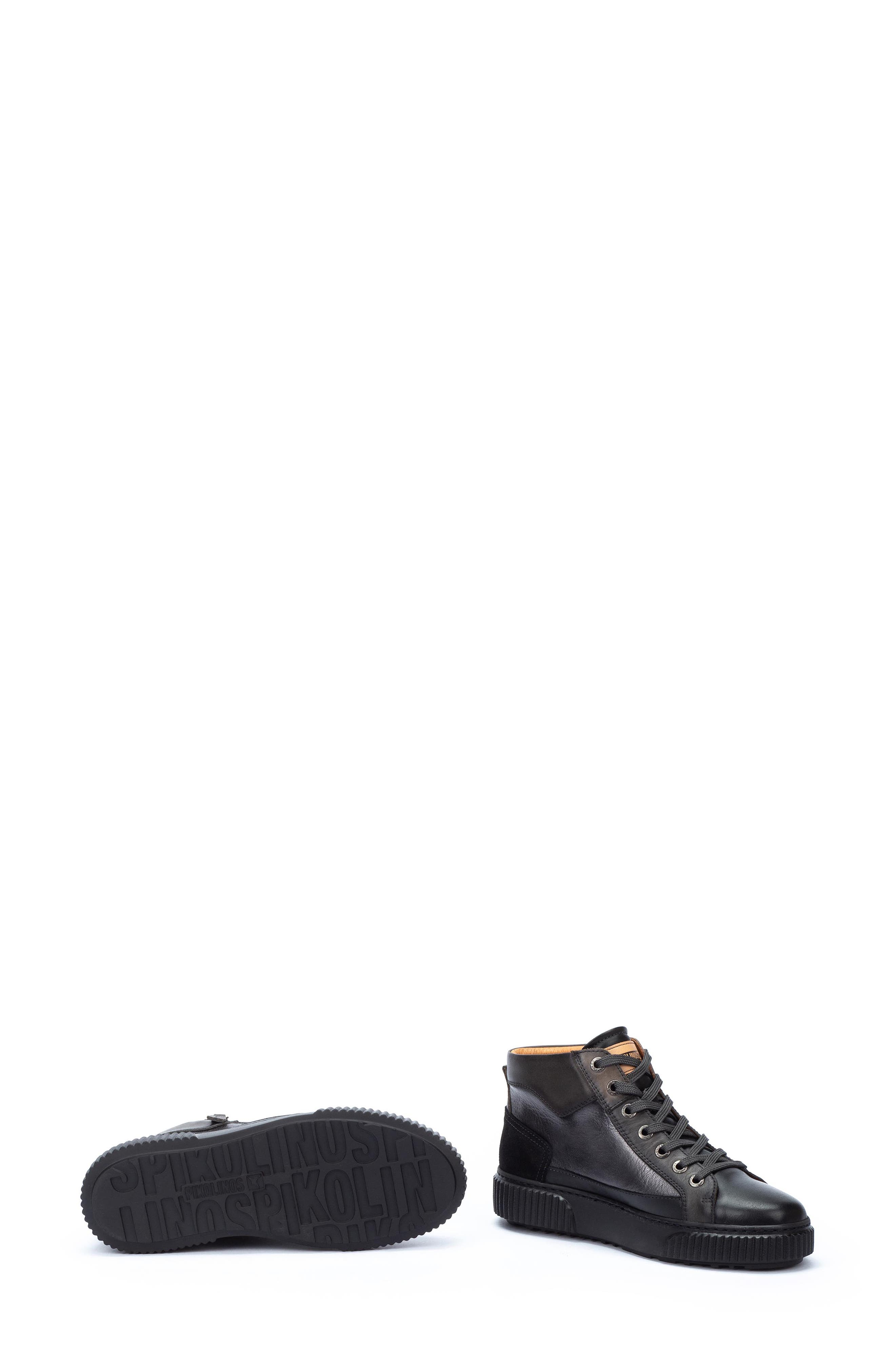 Riells High Top Sneaker, Alternate, color, BLACK