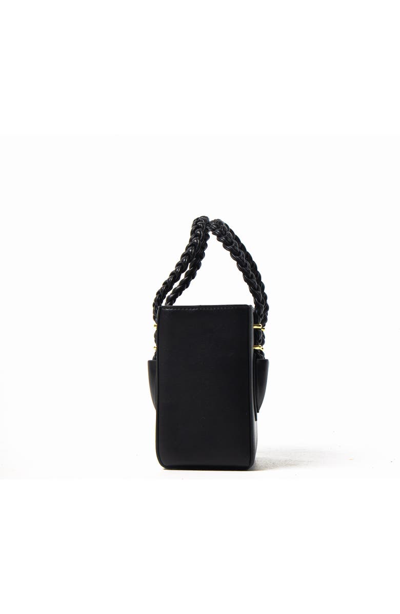 Mèsan Boxy Tote, Alternate, color, Black And Gold