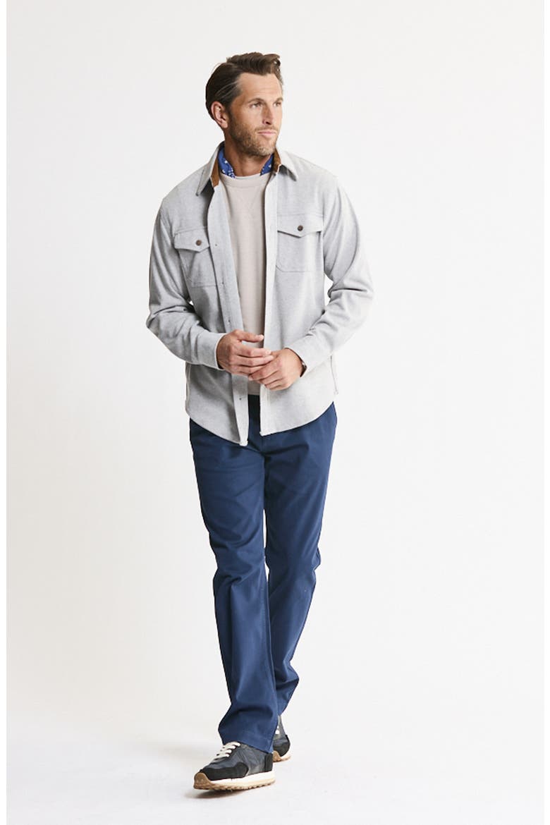 Knit Flannel Shirt, Alternate, color, LIGHT GREY