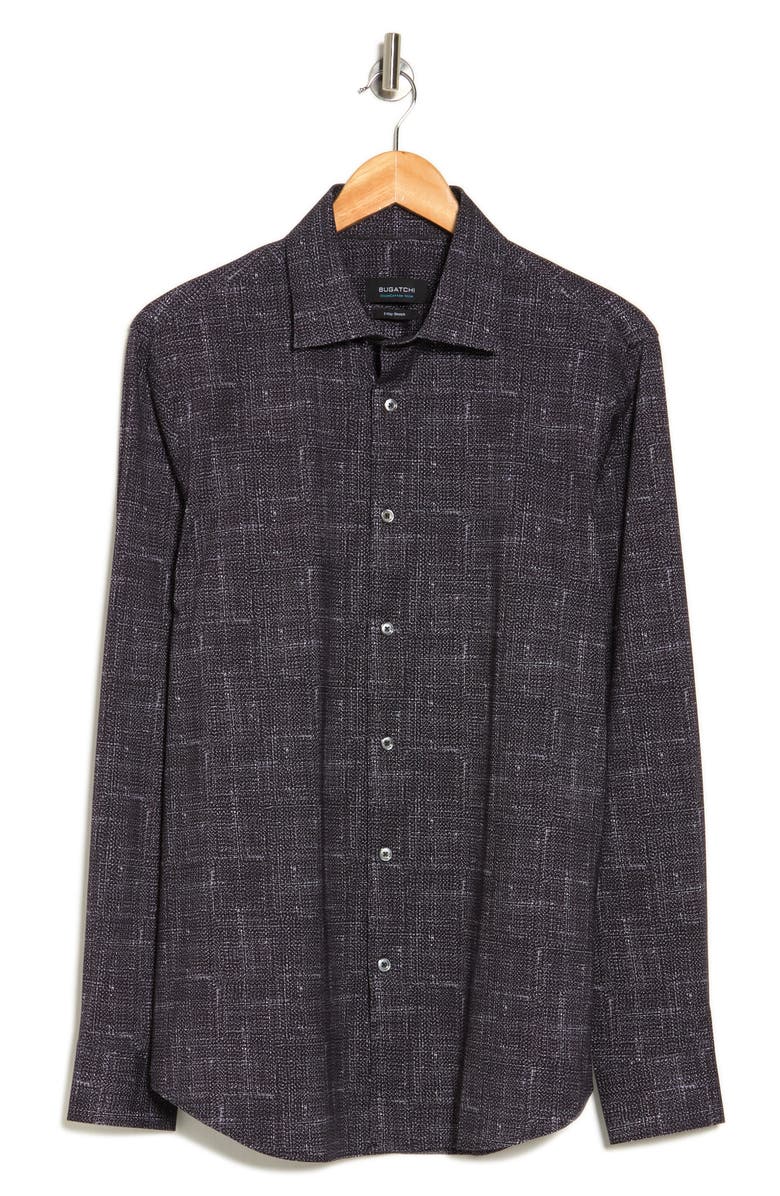 Bugatchi Classic Fit 4-Way Stretch Cotton Dress Shirt, Alternate, color,