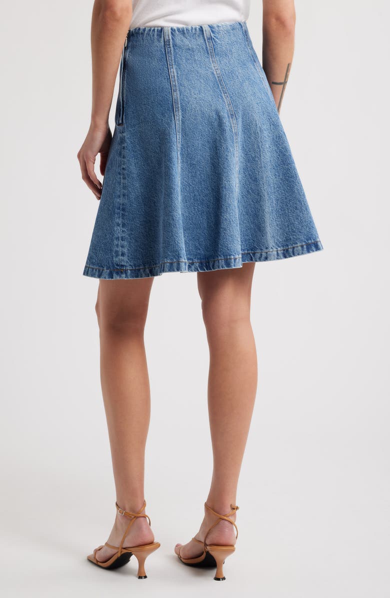 FRAME The Sway Denim Skirt, Alternate, color, Frolic Clean