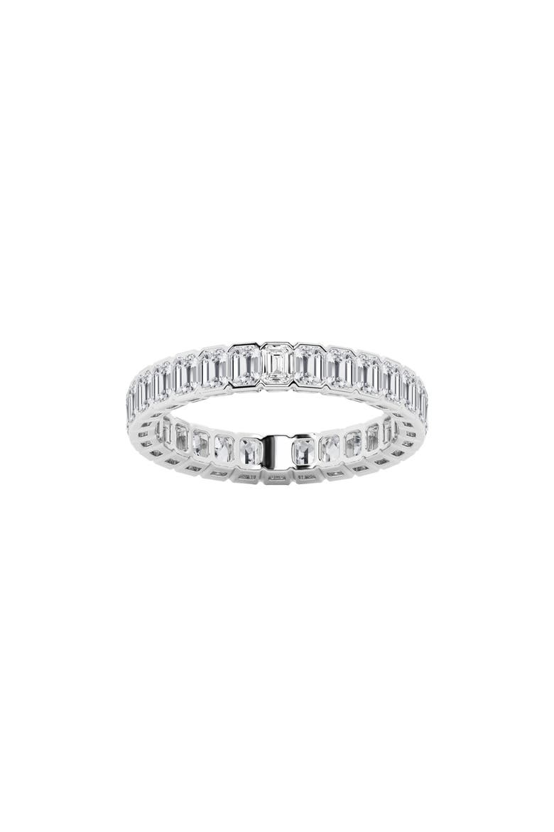 Emerald Cut Lab Created Diamond Infinity Ring - 2.0ctw, Alternate, color, PLATINUM