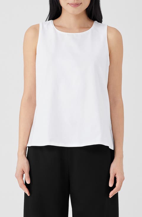 Jewel Neck Jersey Tank (Regular & Petite)