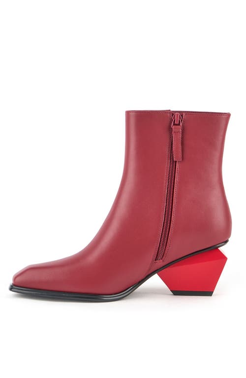 United Nude Jacky Bootie In Cranberry Mix