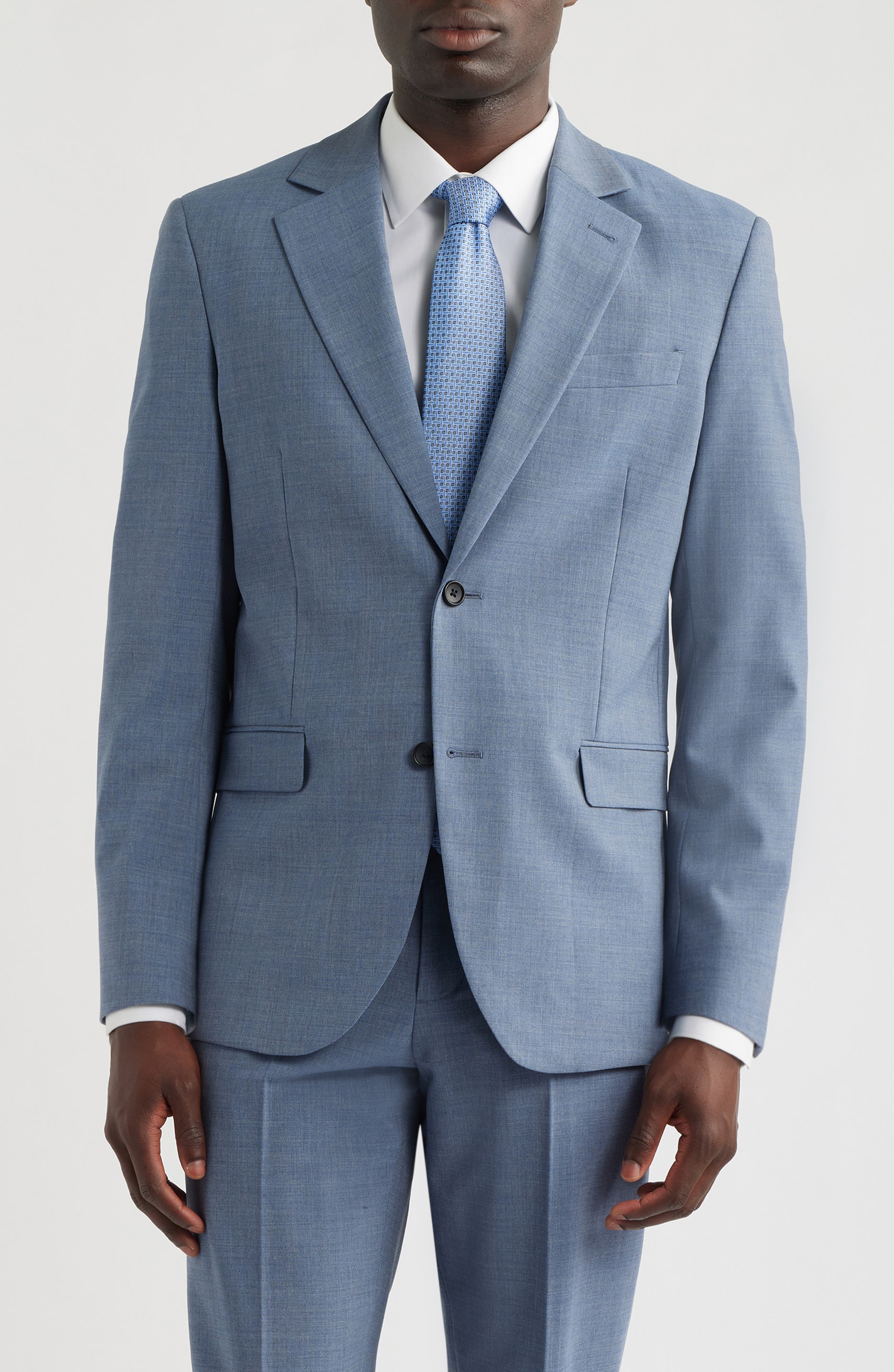 GREY BLUE CROSSHATCH