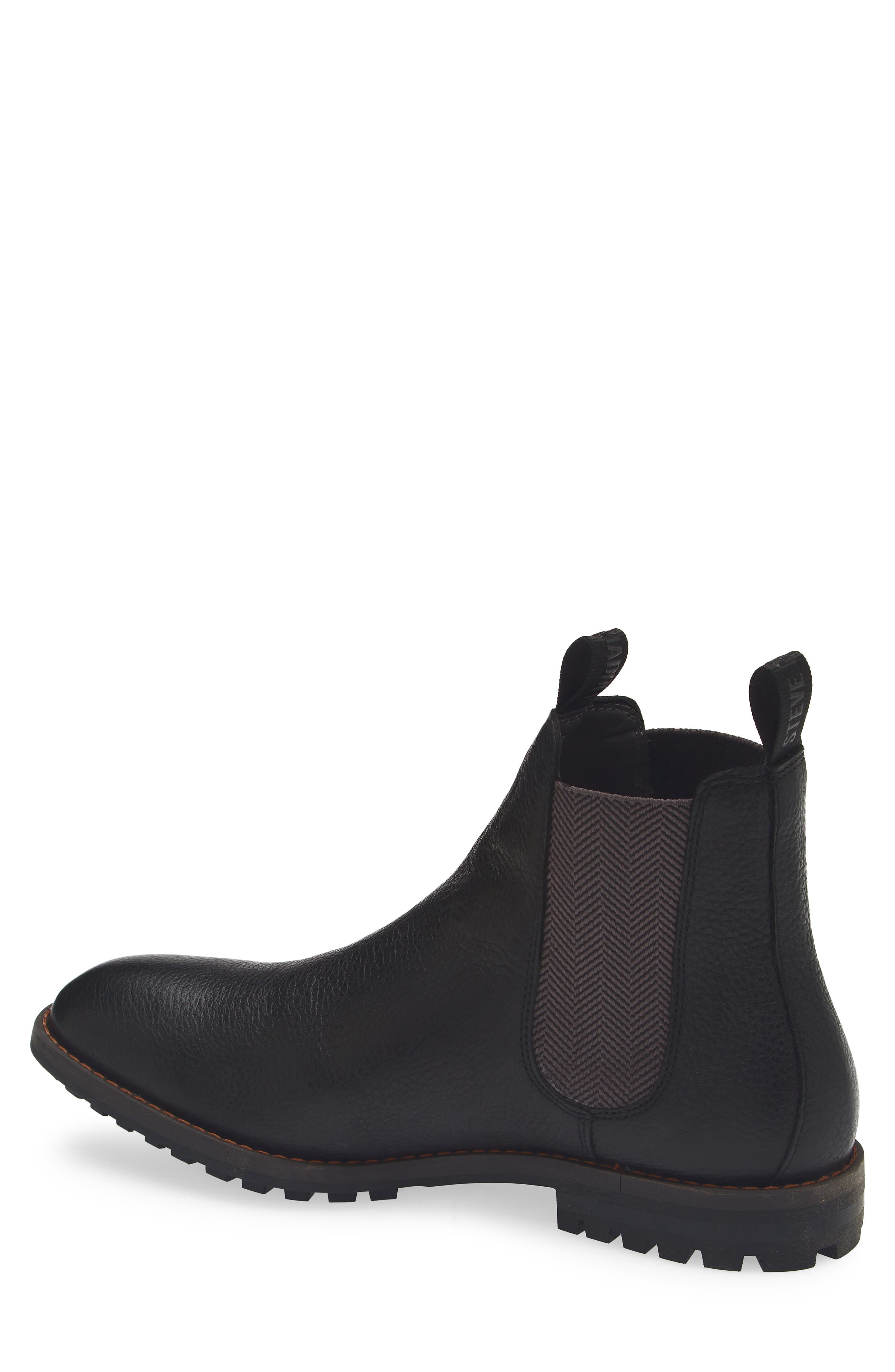 Steve Madden Fenton Lug Sole Chelsea Boot, Alternate, color, Black