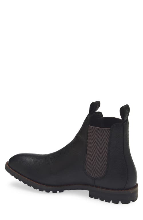 Steve Madden Fenton Lug Sole Chelsea Boot In Black