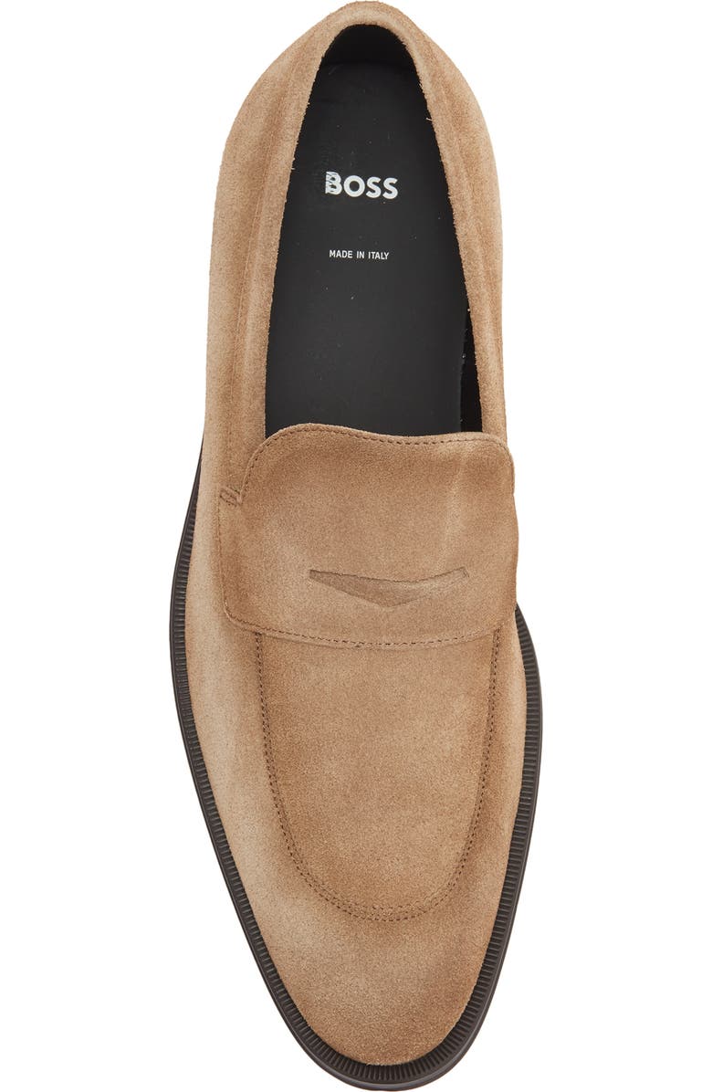BOSS Derrek Penny Loafer, Alternate, color, Medium Beige