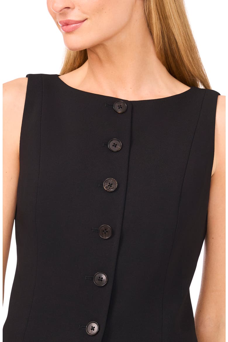 Boat Neck Waistcoat, Alternate, color, RICH BLACK