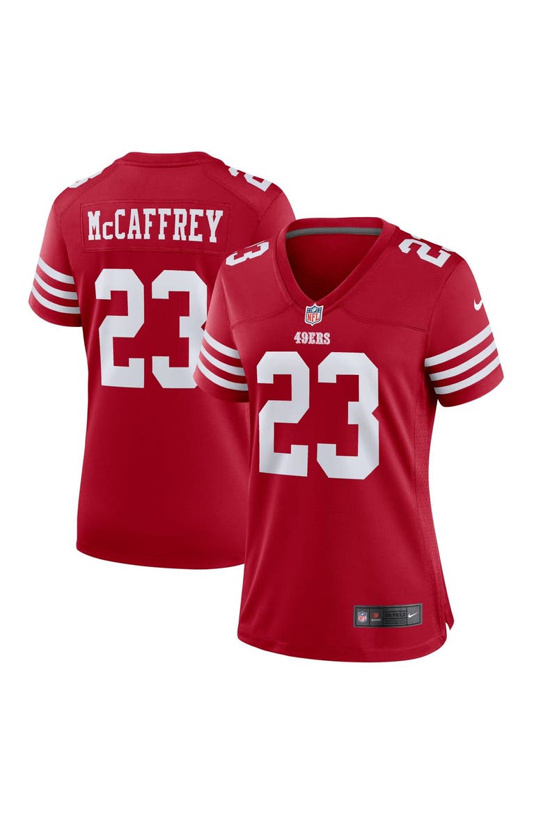 Women's Nike Christian McCaffrey Scarlet San Francisco 49ers Player Jersey, Main, color, Scarlet