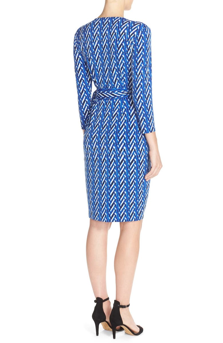 Maggy London Print Jersey Wrap Dress, Alternate, color,