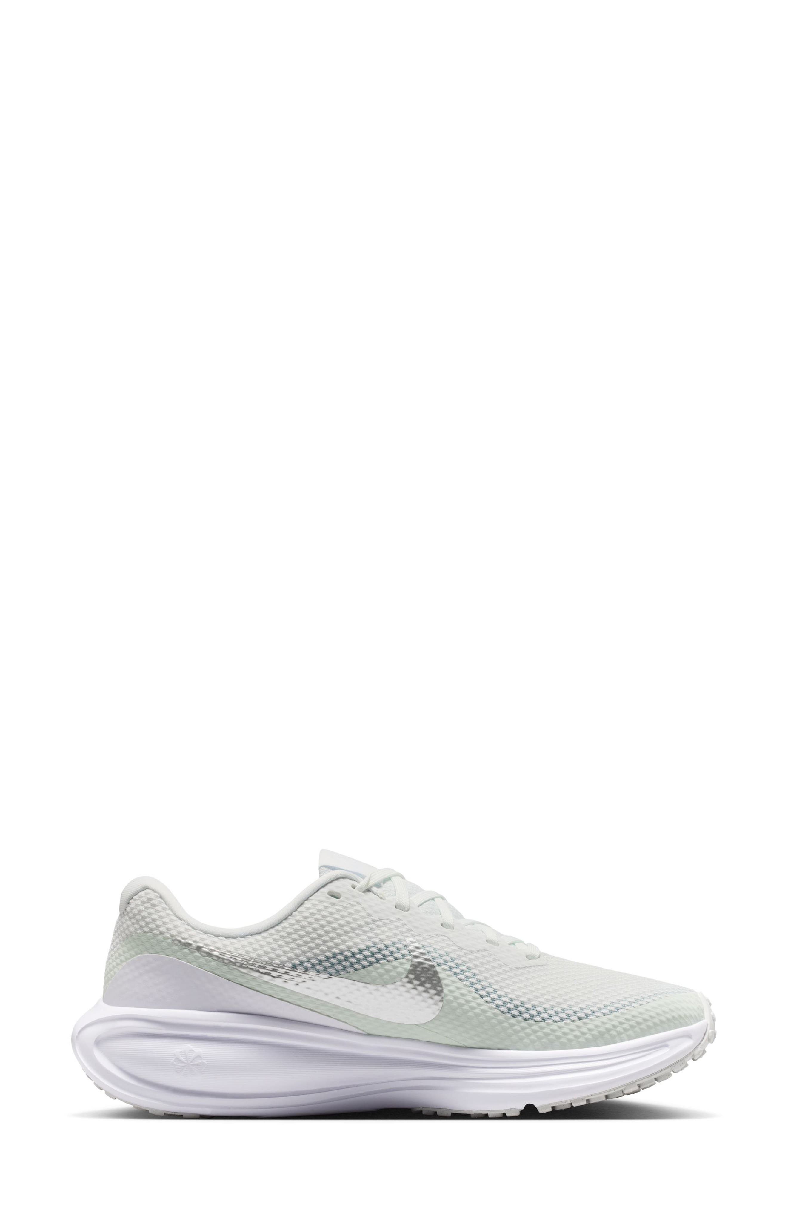 Nike Revolution 8 Running Shoe, Alternate, color, White/ Silver/ Barely Green