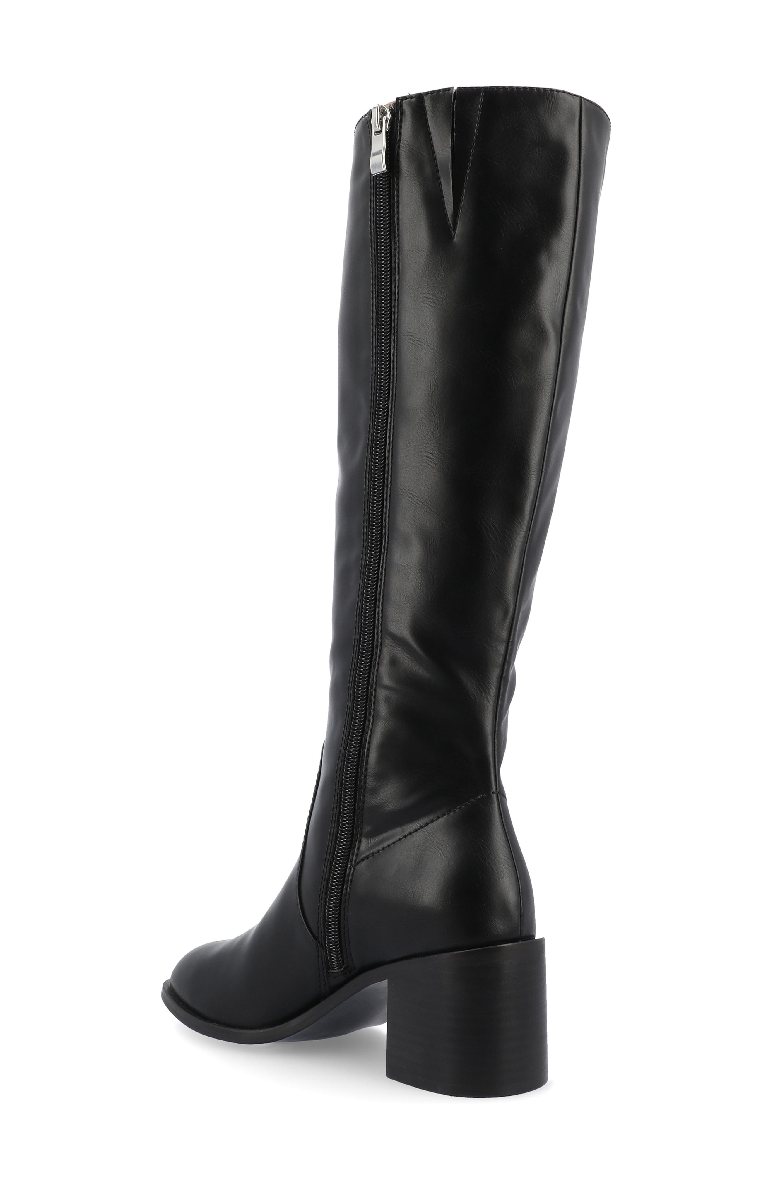 Journee Collection Romilly Block Heel Boot, Alternate, color, Black
