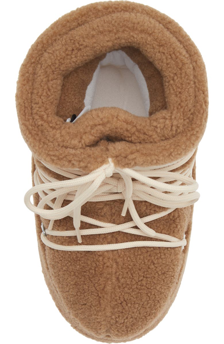 Moon Boot<sup>®</sup> Icon High Pile Fleece Low Boot, Alternate, color, Camel