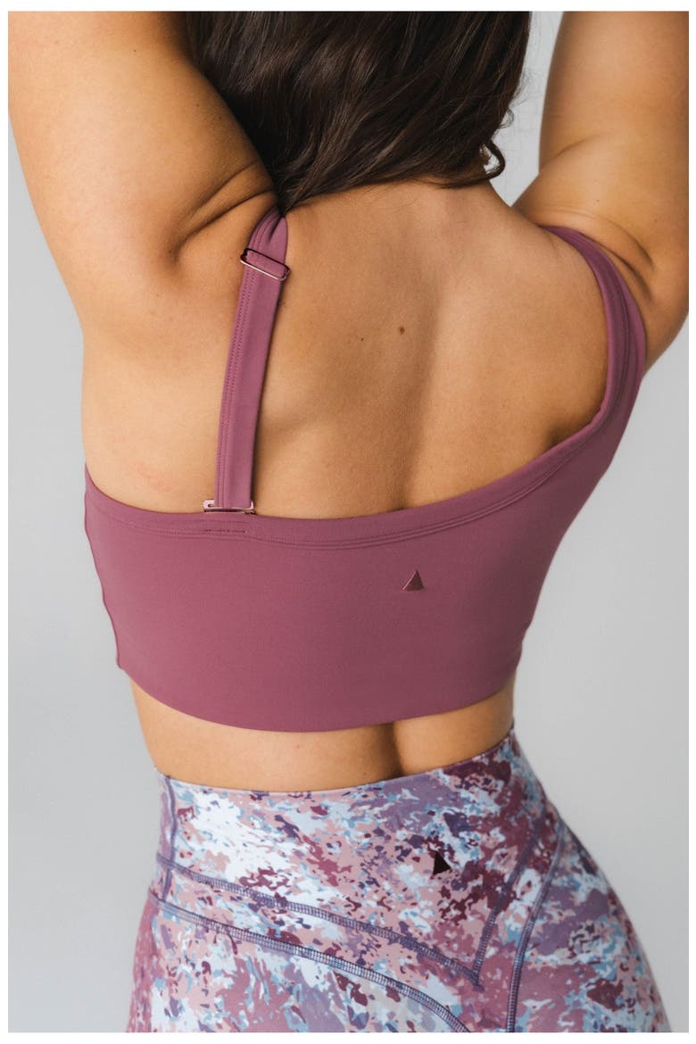Cloud II Asym Bra, Alternate, color, Mauve