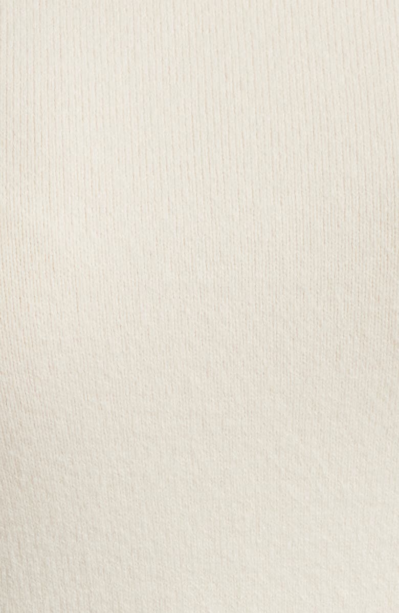 French Connection Babysoft Short Sleeve Sweater, Alternate, color, 12-Porcelain Crm-Camel