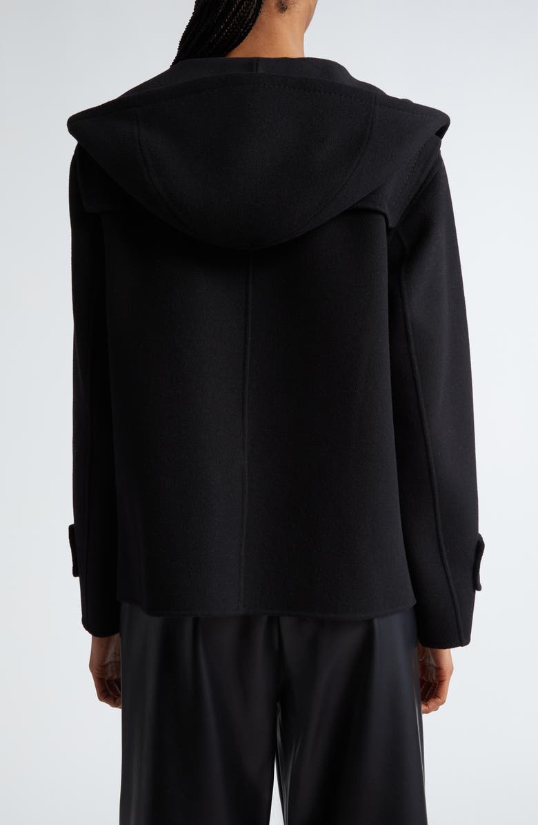 Max Mara Time Wool Hooded Peacoat, Alternate, color, 