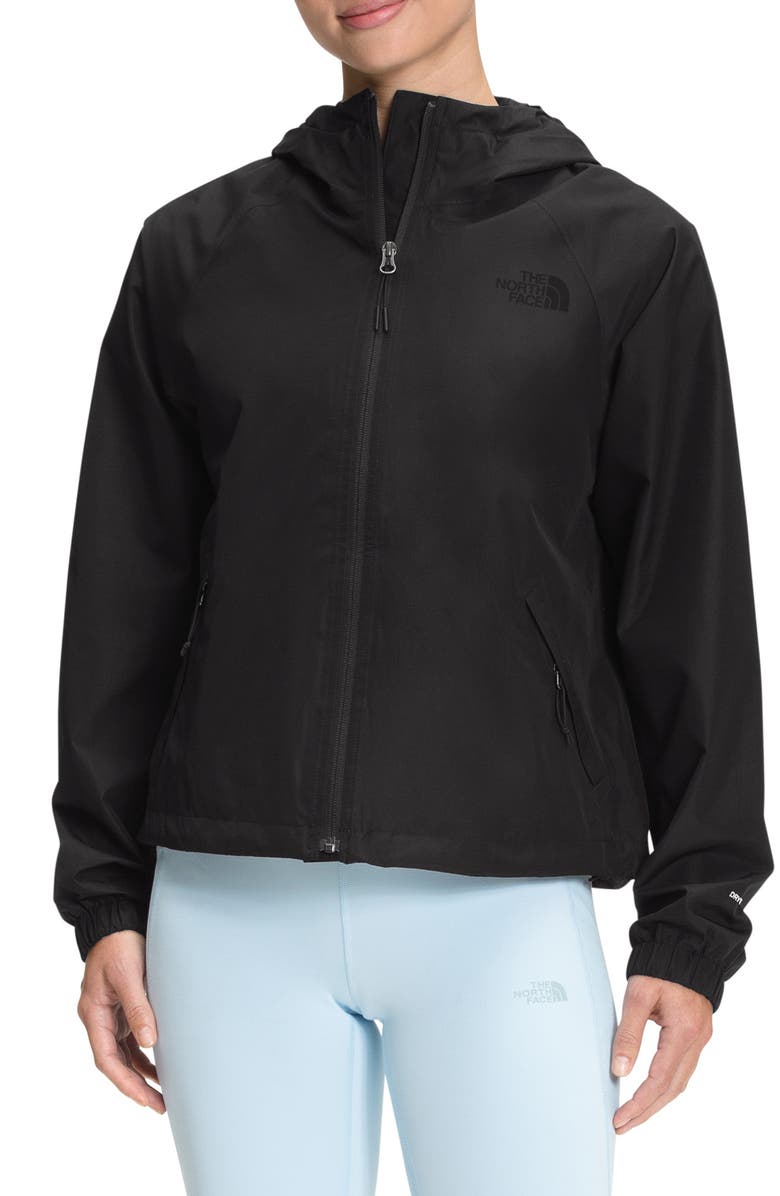 The North Face Voyage Waterproof Hooded Short Jacket, Main, color, 