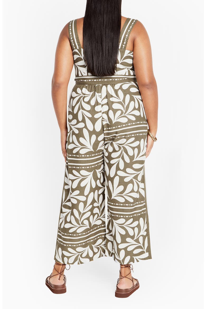 Modern Muse Tile Print Jumpsuit, Alternate, color, JUNIPER BRD
