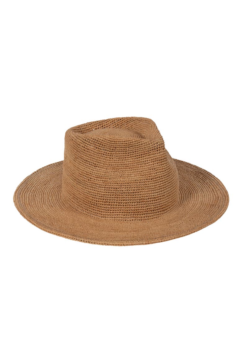 Crochet Fedora, Main, color, TAN