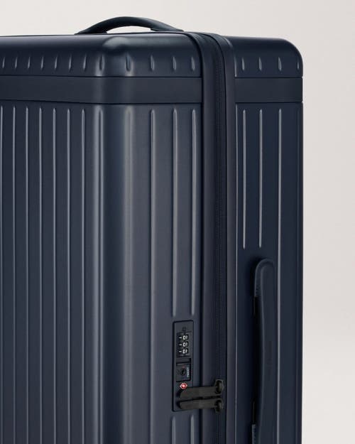 Carl Friedrik The Large Check-in Zipped Suitcase In Navy/navy