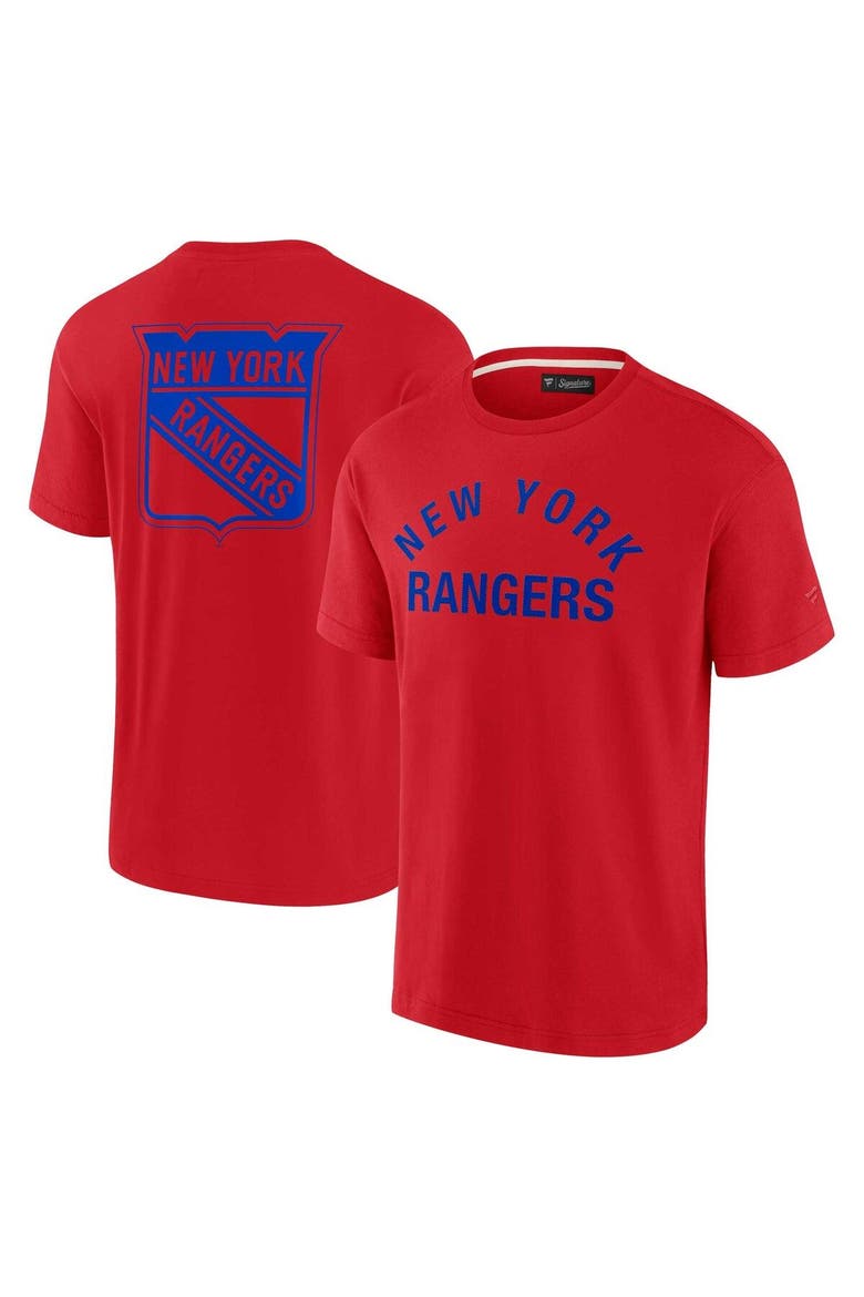 Unisex Fanatics Signature Red New York Rangers Elements Super Soft Short Sleeve T-Shirt, Alternate, color, Red