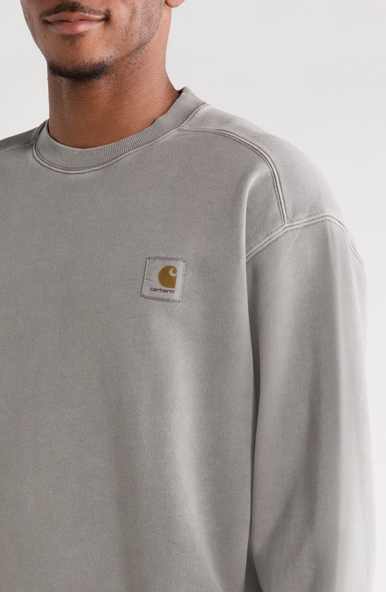 Carhartt Work In Progress Nelson Logo Patch Sweatshirt, Alternate, color, Yosemite (Garment Dyed)