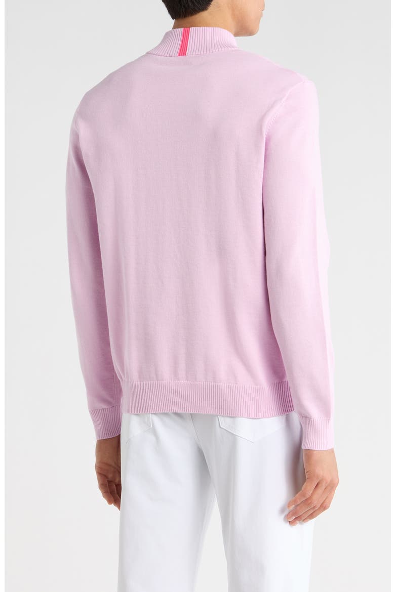 Quarter Zip Sweatshirt, Alternate, color, BLUSH