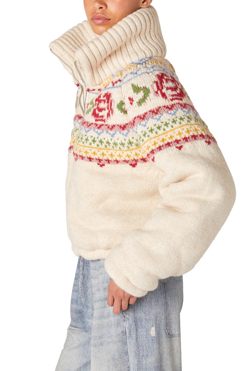 BLANKNYC Knit Puffer Jacket, Alternate, color, 