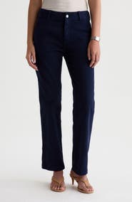 AG Brinley Mid Rise Straight Leg Trouser Jeans