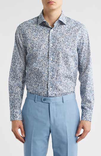 Jack Victor Laurendeau Floral Cotton Button-Up Shirt