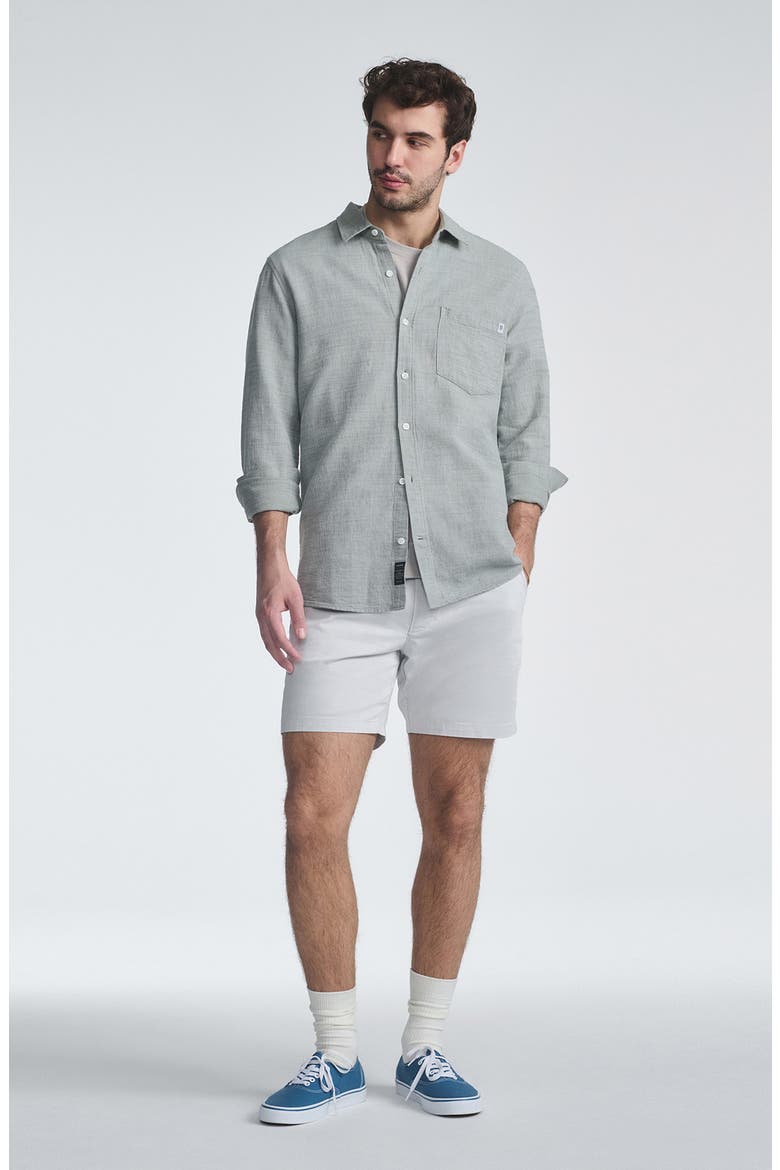 Nate City Smart Flat Front Stretch Twill Shorts, Alternate, color, STONE CITY SMART