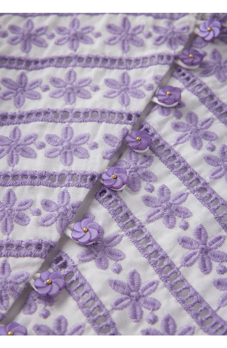 Marlo Kids Odessa Puff Sleeve Mini Dress, Alternate, color, Lavender