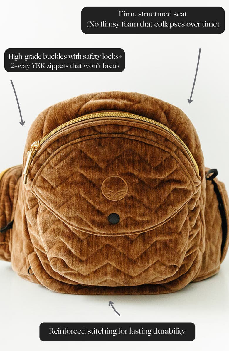 Tushbaby Hip Seat Carrier, Alternate, color, Velvet Brown/ Sable