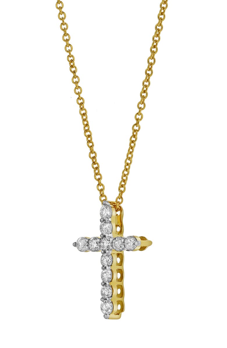 LuvMyJewelry Sacred Cross Diamond Pendant Necklace, Alternate, color, 