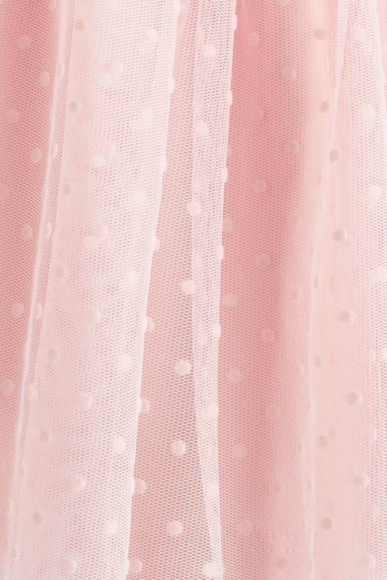 Cotton Dress With Tulle Skirt, Alternate, color, Light pink