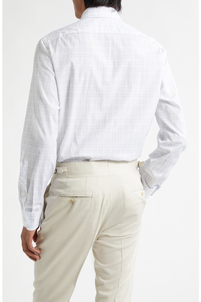 Check Button-Up Shirt, Alternate, color, WHITE