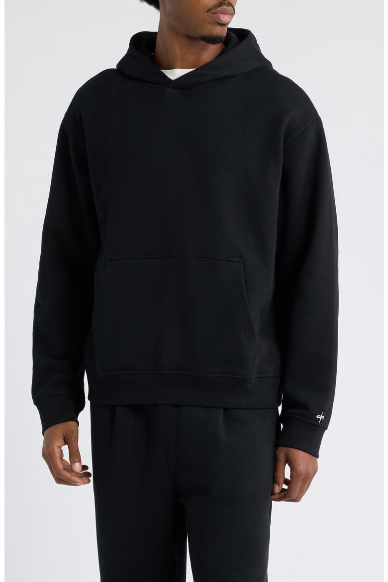 Base Fleece Hoodie, Main, color, WASHED BLACK