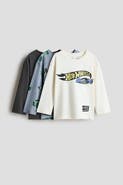 H&M 3-Pack Printed Long-Sleeved T-Shirts