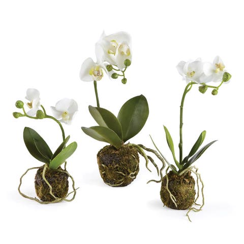 Phalaenopsis Orchid Artificial Drop-Ins Set of 3