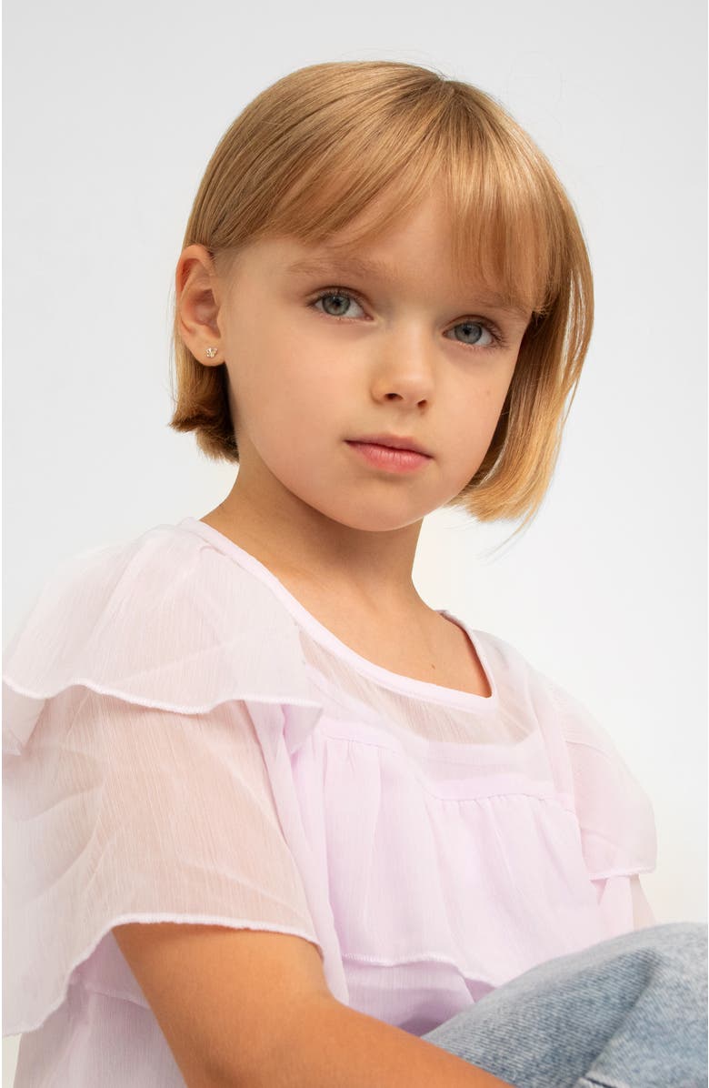 In Season Jewelry 14k Two Tone Butterfly Earrings, Alternate, color, Gold