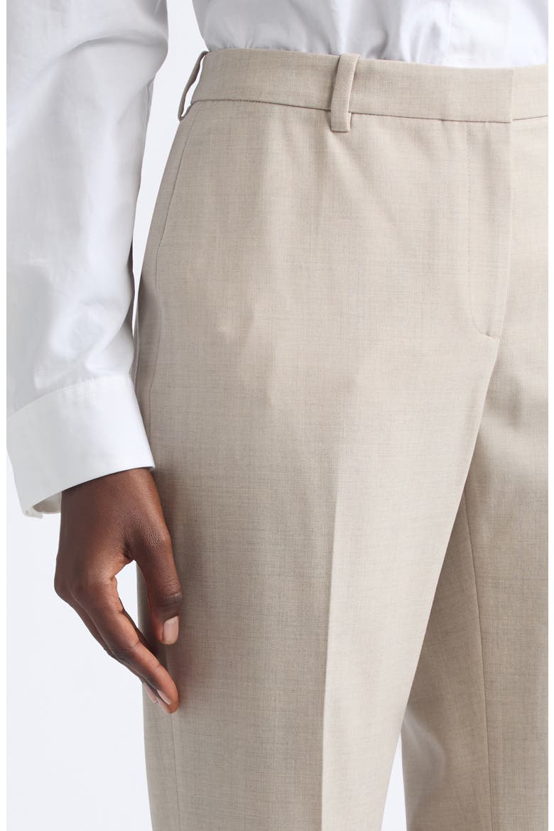 Greene Stretch Wool Straight Leg Pants, Alternate, color, SANDSTONE MELANGE